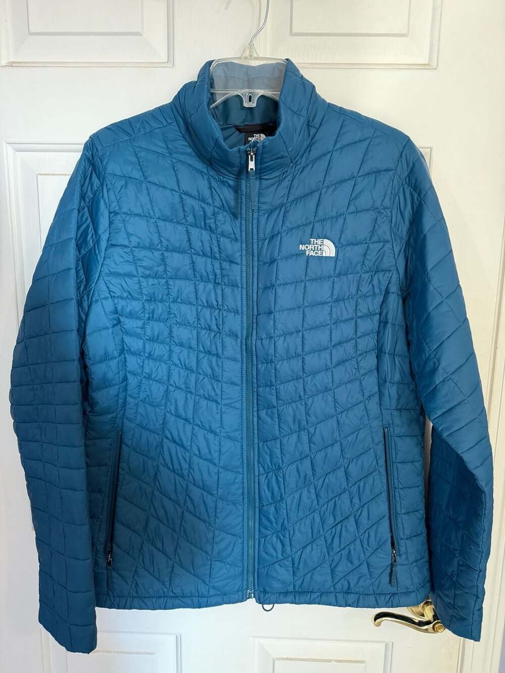 The North Face Women’s ThermoBall Eco Jacket Size XL Blue Full Zip Puffer